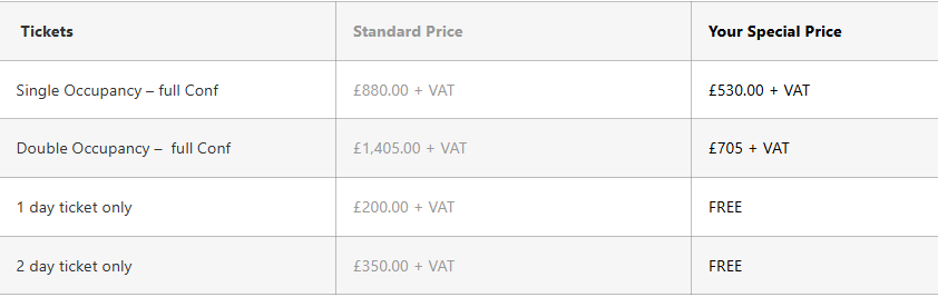 EGConf26 Prices